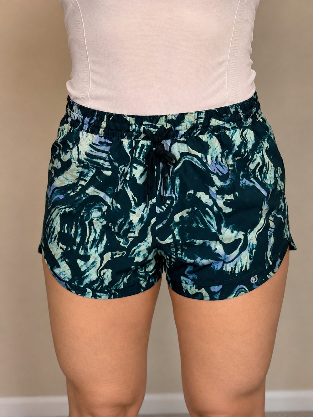CALIA Women's Shorts High-Rise Step up 3" inseam relaxed fit - Green - Size XS